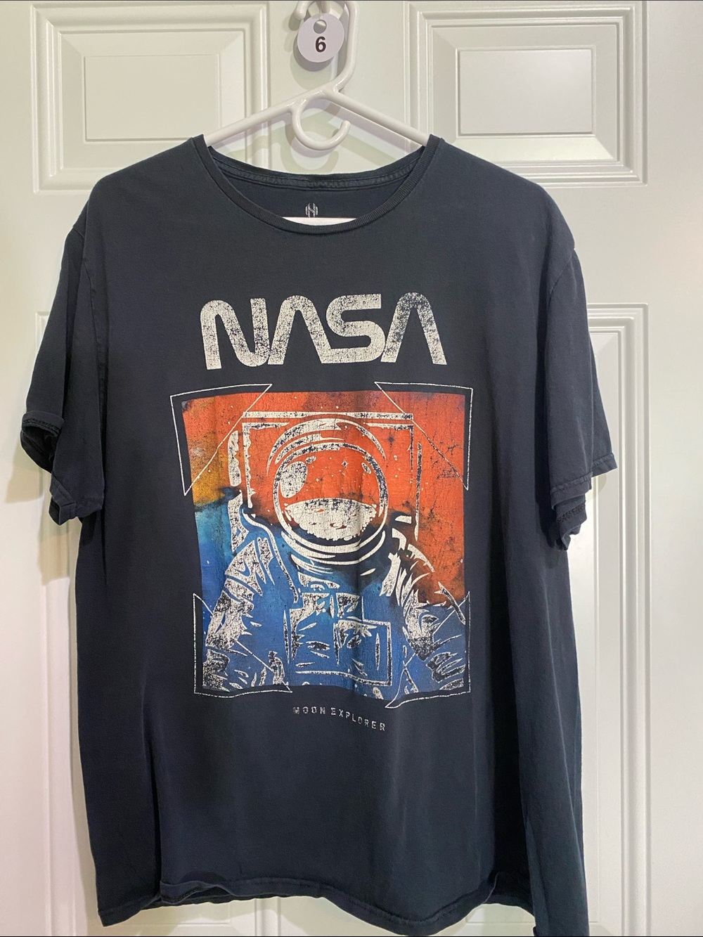 Men's NASA Black Short Sleeve Graphic T-Shirt